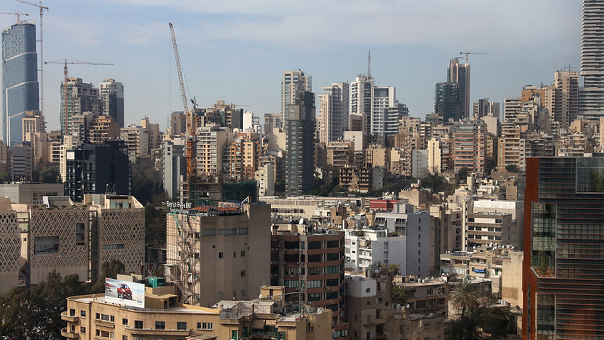 City view of Beirut, Lebanon on March 23, 2016