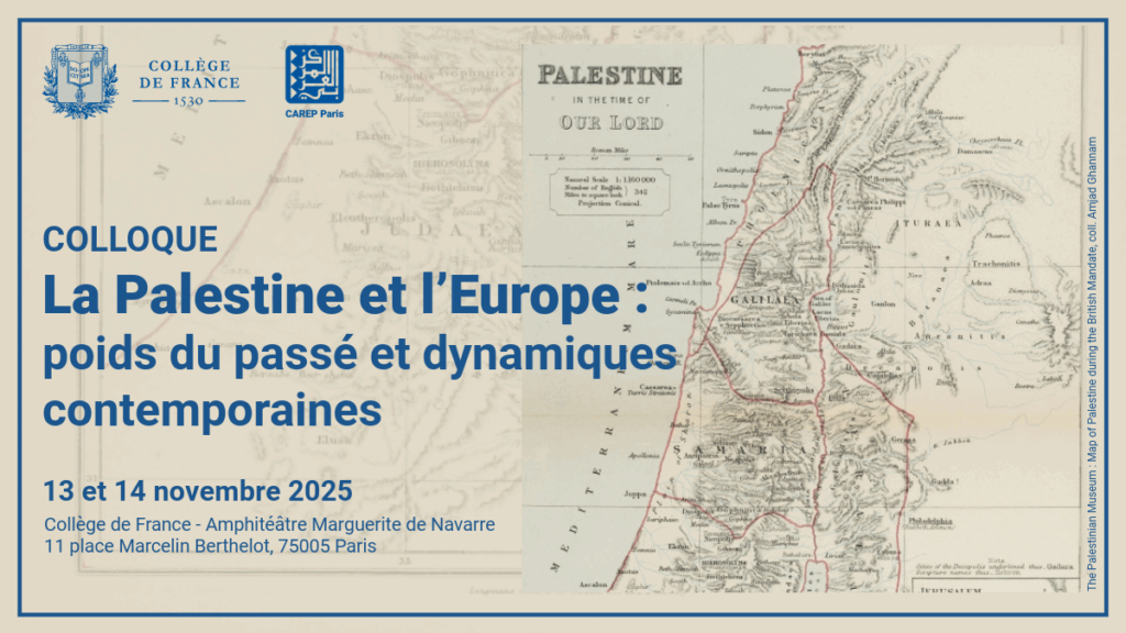 Visuel colloque 2025 Palestine Europe