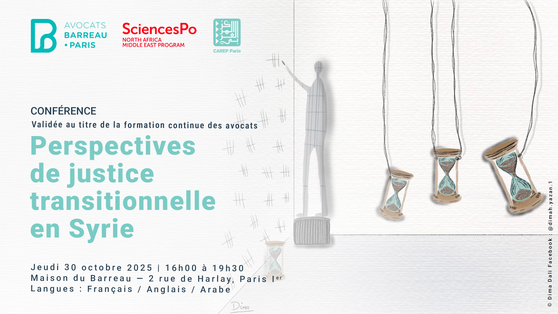 Visuel conférence du Barreau de Paris